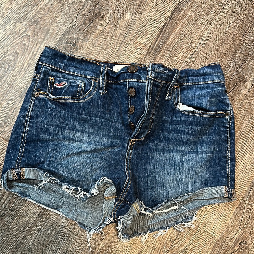 Hollister Women's Blue Denim Shorts 27w